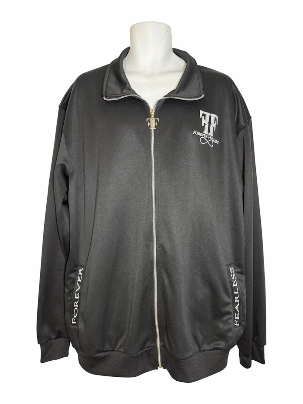 Forever Fearless MUSA MOTIVATION Track Jacket 4XL Black NWT